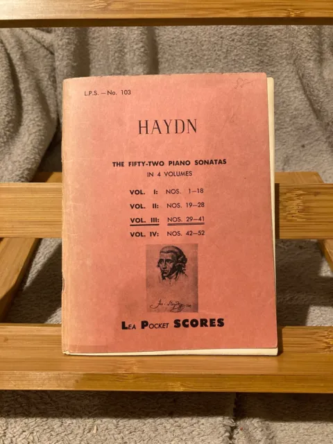 J. Haydn Sonates pour piano volume 3 n°29-41 partition poche éd. Lea Pocket 103