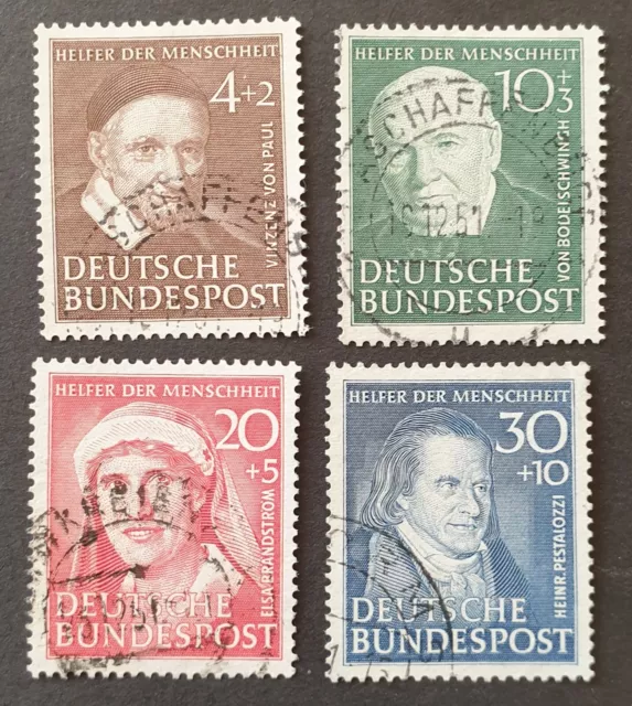 Bund Helfer der Menschheit MiNr. 143-146 gestempelt Pracht