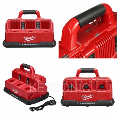MILWAUKEE M12 4-PORT Sequential Battery Charger 12-Volt Battery