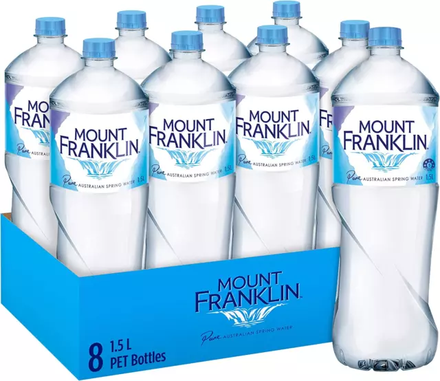 Pure Australian Spring Still Water Multipack Bottles 8 X 1.5L