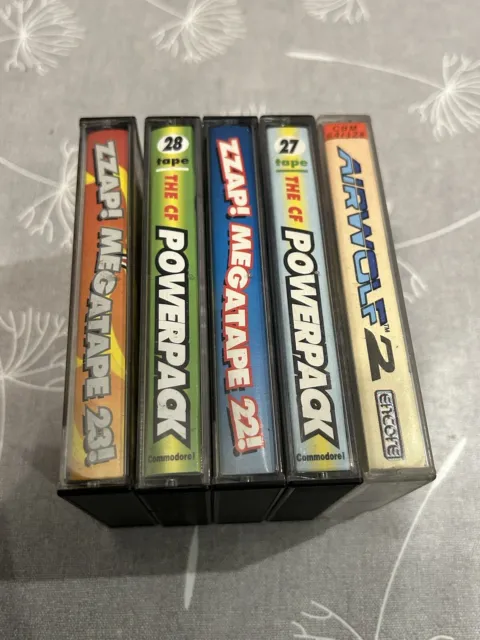 Pacchetto giochi Commodore 64 PowerPack, Zzap Megatape Airwolf Robocop Paperboy Eswat 2