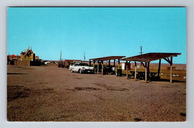 SD-South Dakota, Picnic Grounds At Wall Drug Corner, Antique, Vintage Postcard