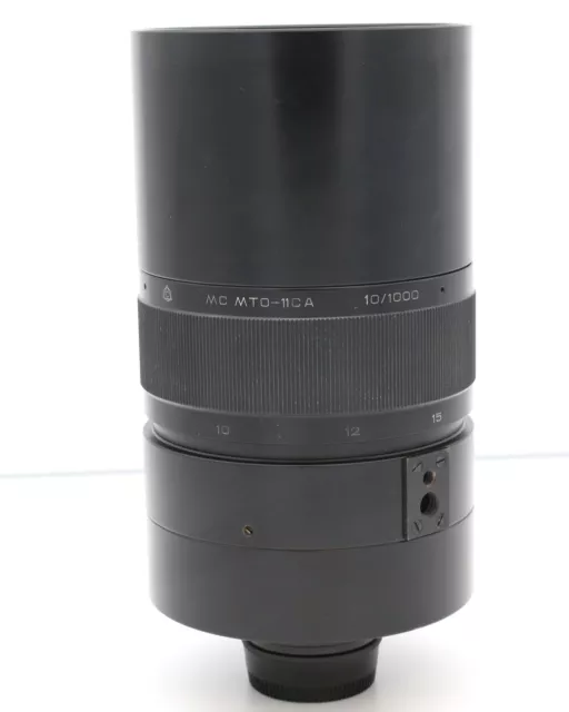Maksutov-Teleobjektiv MC MTO-11CA mit 1000 mm - 1:10 Russentonne - Nikon F