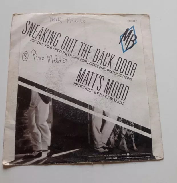 Matt Bianco - Sneaking Out The Back Door Vinile 45 Giri 1984