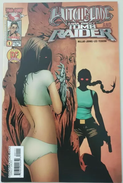 Witchblade and Lara Croft Tomb Raider #1 Top Cow Image Comics April 2005 (VF+)