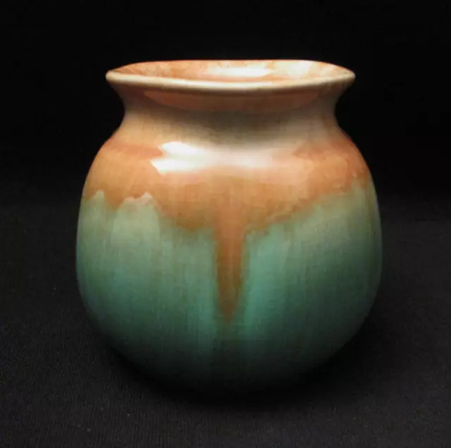 Newtone Bakewells Australian Pottery Drip Glaze Vase Art Deco Signed