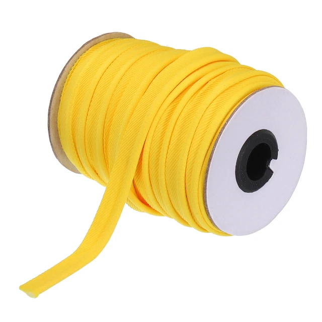 Piping Cord Trim 30 Yards 1/2 Inch Piping Tape for Sewing Fabric Light Yellow