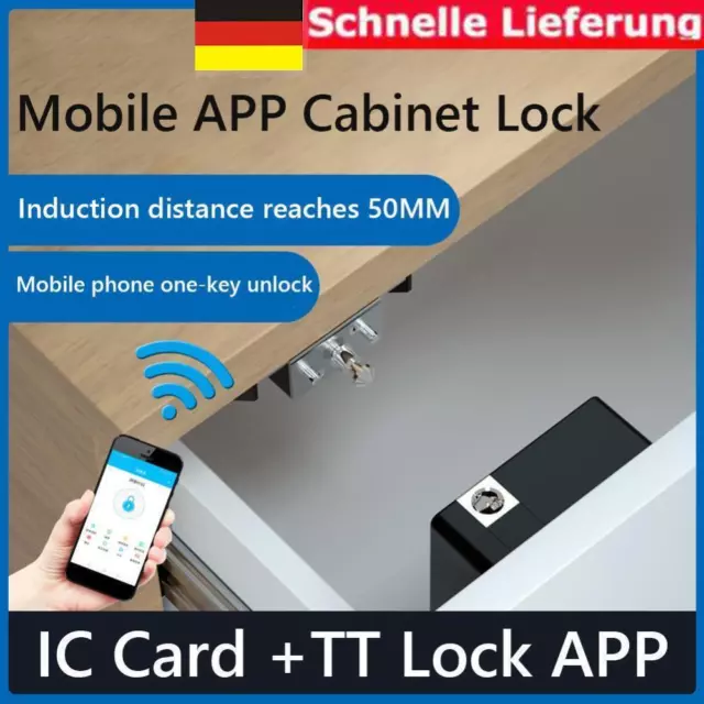 T8 Intelligent IC Card TTLock APP Cabinet Locker Unlock Smart Drawer Lock