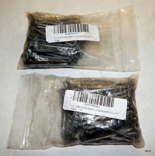 162 PCS Clinch Rosehead Standard Nails 2-1/2" OAL