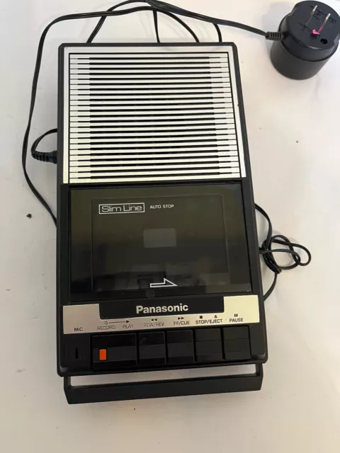 Panasonic VTG Slim Line RQ-2103 Portable Cassette Tape Player Recorder Tested