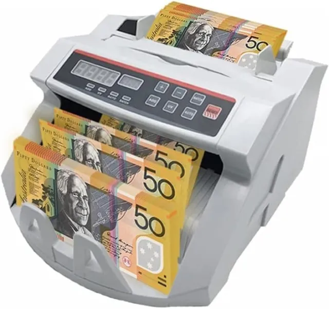 Automatic Money Counter with UV Bill Counter Australia Banknote Counter High Spe