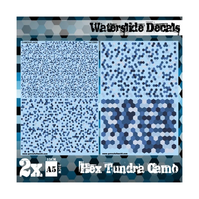 Green Stuff World Decals Hex Tundra Camo New