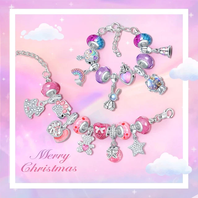 Calendario Dell'Avvento 2025 Per Bambine – Kit Creazione Gioielli Con 22 Perline E 2 Bracciali Regalabili, Sorprese Natalizie Per Ragazze