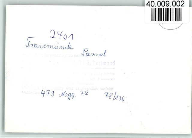40009002 - 2401 Travemuende sailing school ship Passat sailing ship 2