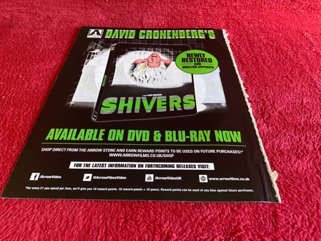Pada1 Advert 11X9 David Cronenberg : Shivers On Dvd
