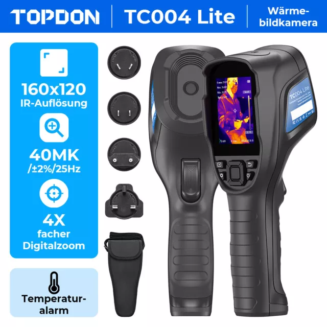 TOPDON TC004 Lite Caméra thermique infrarouge 160x120 -20 °C à 550 °C NETD<40 mk