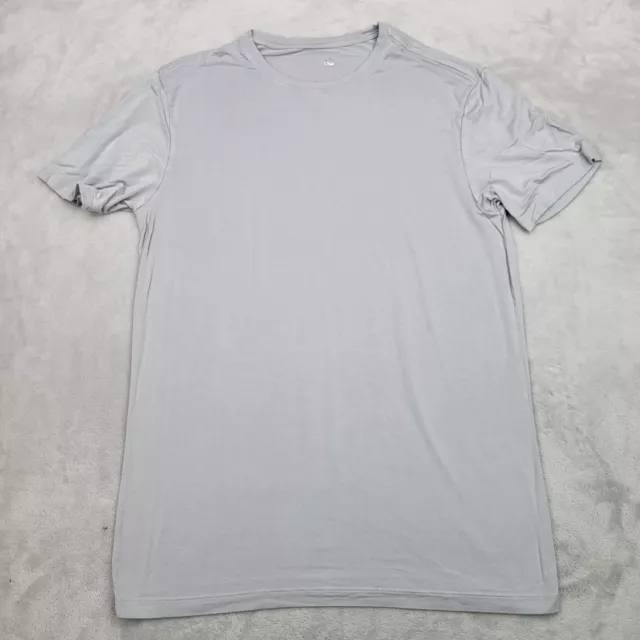 David Archy Shirt Mens Medium Grey Bamboo Base Basic Muscle Club Plain Adult Med