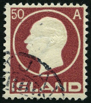 ISLAND 72 O, 1912, 50 A. König Frederik VIII, Pracht, Mi. 30.- EUR 16