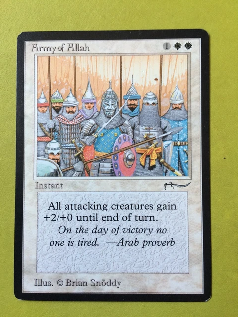 MTG　Jihad　&　Army of Allah　英語版サインドセット　ARN MTG - Arabian Nights(1993) - Army of Allah B - LP | eBay