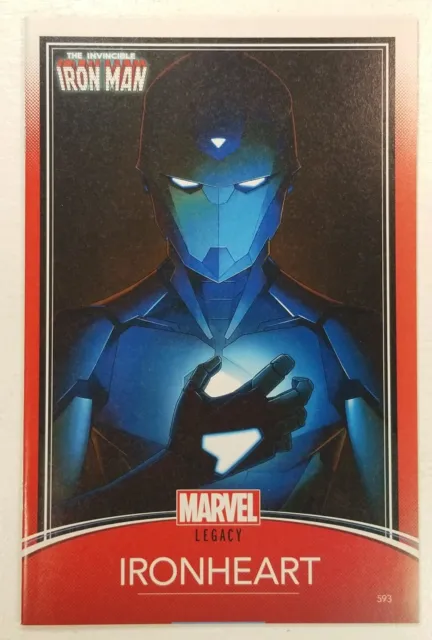 Invincible Iron Man #593 (2017) Ironheart Trading Card Variant Riri Williams Key