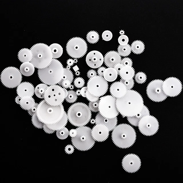 26 Pièces Engrenages Plastique - Kit Roues Dentées Pour Modélisme Et DIY