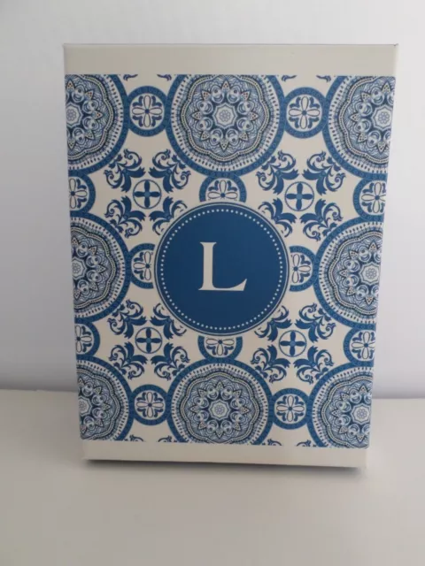 Crown Point Graphics L Note Cards In Blue With Mandala Print, Box of 14 Cards