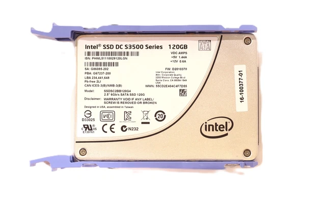 INTEL SSDSC2BB120G4 DC S3500 Series 120GB SATA Solid State
