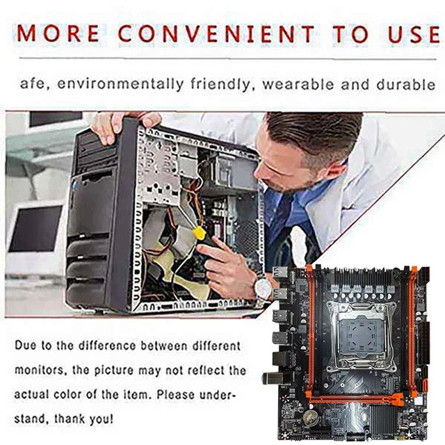 X99 D4 DESKTOP Motherboard+ Cable B85 LGA2011-3 4X DDR4 REG ECC Slots M ...