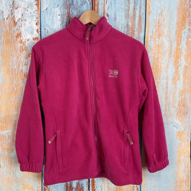 Maglione da pista rosa con cerniera intera per bambina taglia 13 anni 158 cm