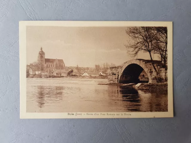 CPA / Carte postale ancienne - DOLE - Restes d'un pont Romain sur le Doubs (39)