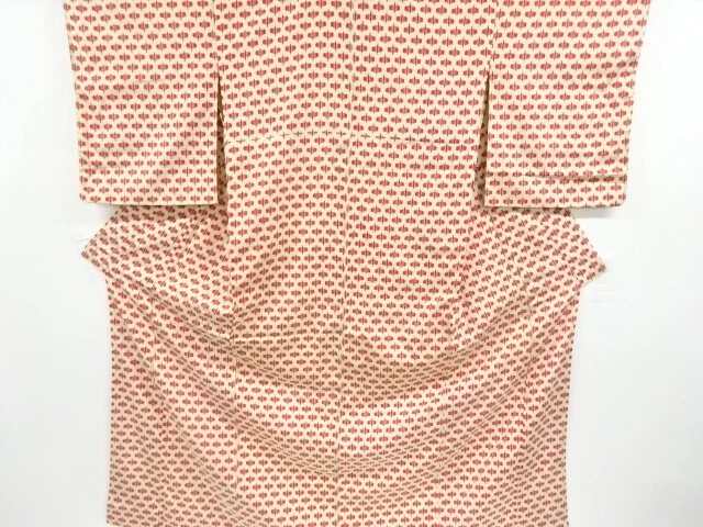 6876220: Japanese Kimono / Antique Omeshi Kimono / Taisho Roman Style / Woven Ab