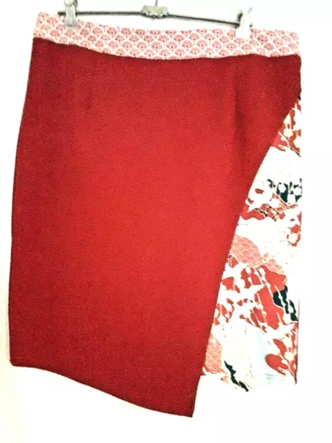 Smash Barcelona ladies skirt Red oriental detail size XL BNWT RRP $99.95 funky