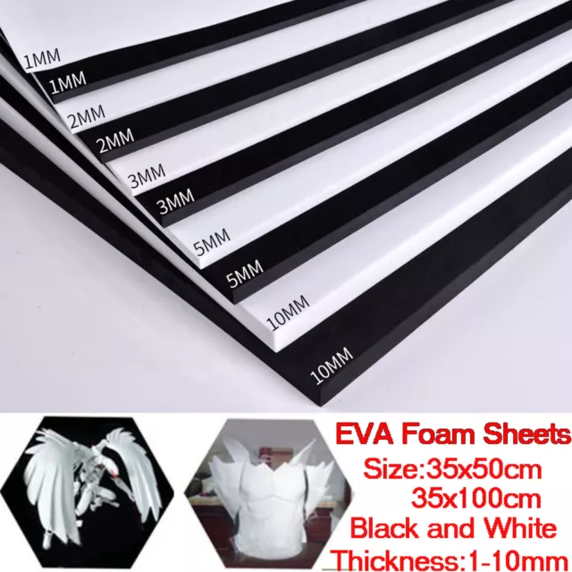 EVA Foam Sheets 1~10mm Thickness Kids Children Handmade DIY Craft Cosplay Model