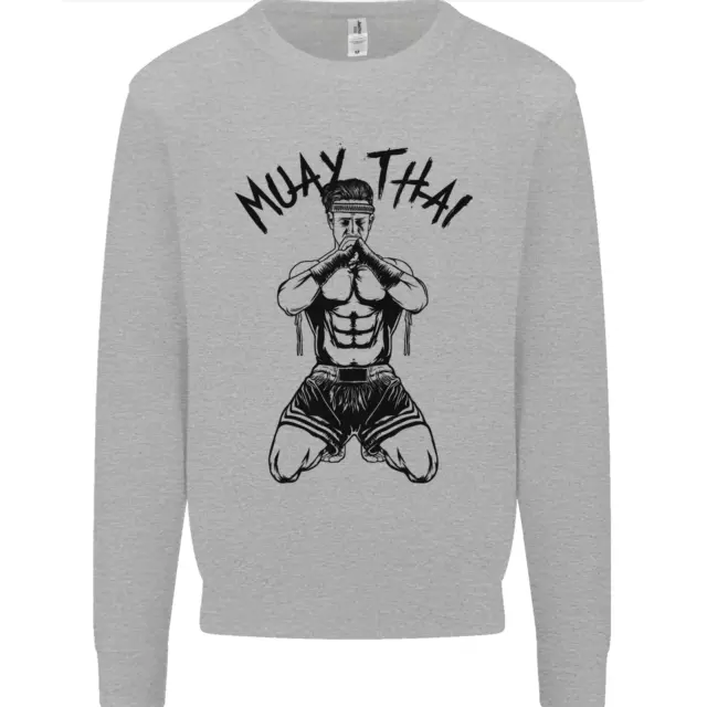 Muay Thai Fighter Mixed Martial Arts MMA Mens Sweatshirt Jumper