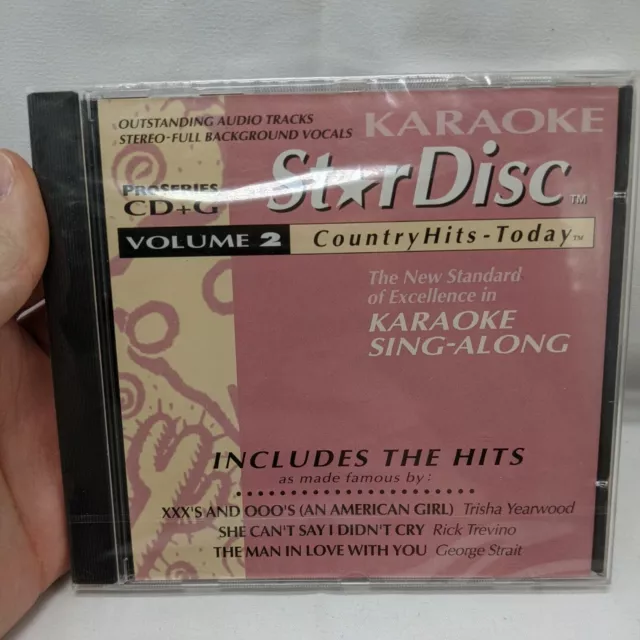 SEALED Karaoke Star Disc Volume 2 Country Hits Today CD + G
