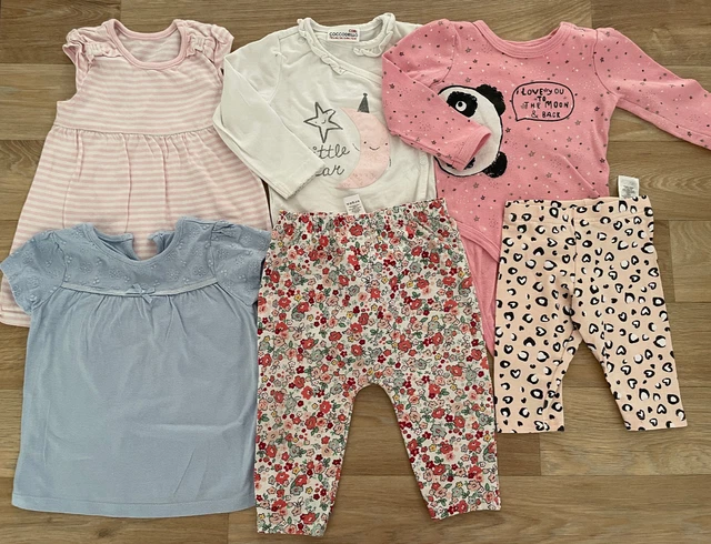 Baby Girl 6-9 months Bundle Leggings Bodysuits Dress Top Tu Paiark George Summer
