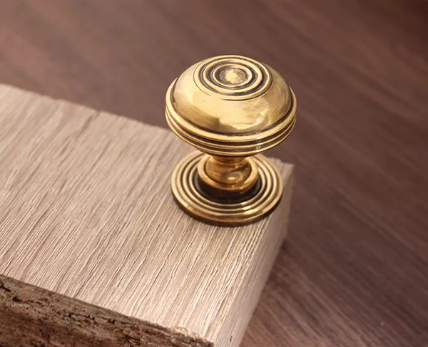 Solid Brass Antique Style Cabinet Knobs Kitchen Drawer Wardrobe Furniture Pulls