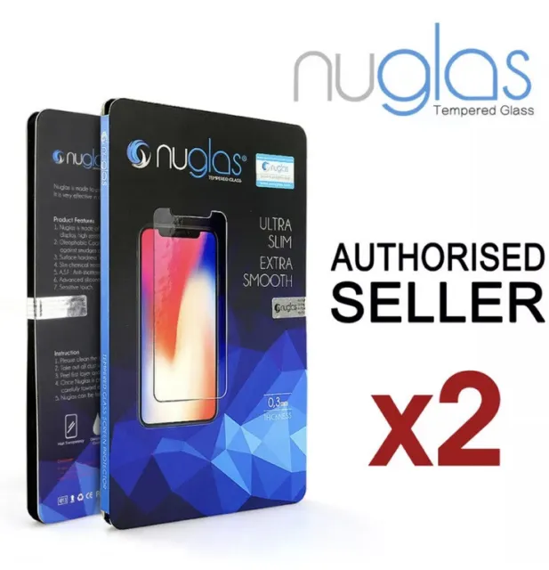 iPhone 12 Mini 11 Pro XS Max XR Tempered Glass Screen Protector Nuglas For Apple
