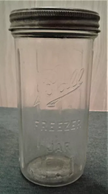 Vintage Ball 16 oz. Freezer Jar With Plain Zink Top