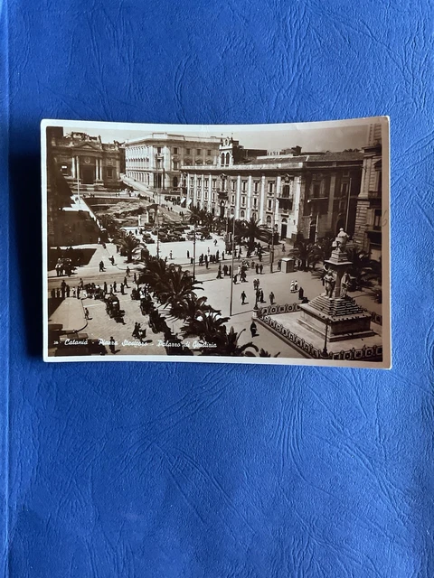 Carte Postale Ancienne - Catania, Piazza Stesicoro E Palazzo Dei Tribunali - 1930