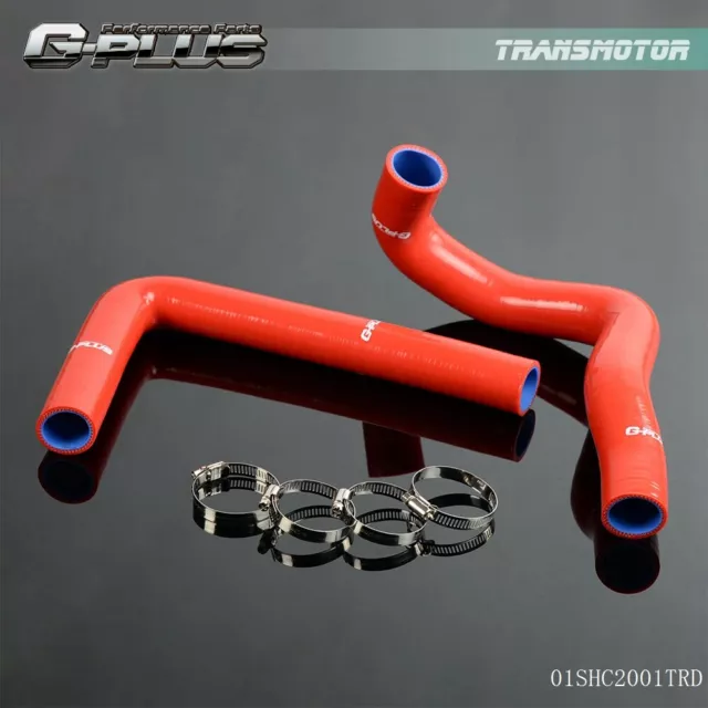 FIT FOR SUPRA JZA80 2JZ-GTE TURBO NON VVTI 93-98 SILICONE HOSE CLAMPS KIT Red