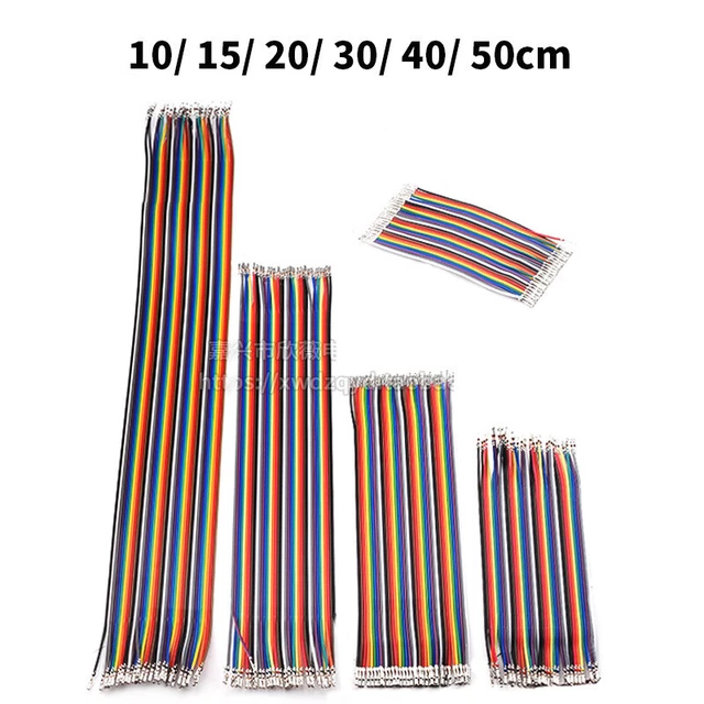 40 Dupont Jump Wire F-F Jumper Breadboard Cable Lead Arduino Length 10cm-50cm