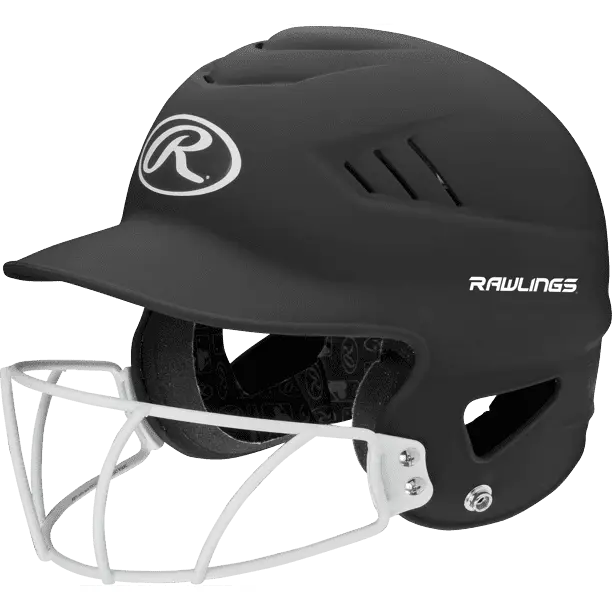 Rawlings 2022 Coolflo Youth Fastpitch Softball Batting Helmet With Face Guard,