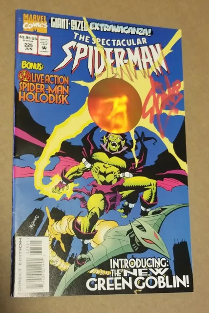 Stan Lee Signed Spectacular Spiderman Comic Hologram Autograph Green Goblin