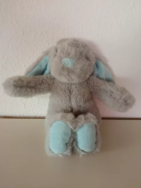 Kuscheltier / Stofftier Hase grau / h'blau v. Ernstings Family