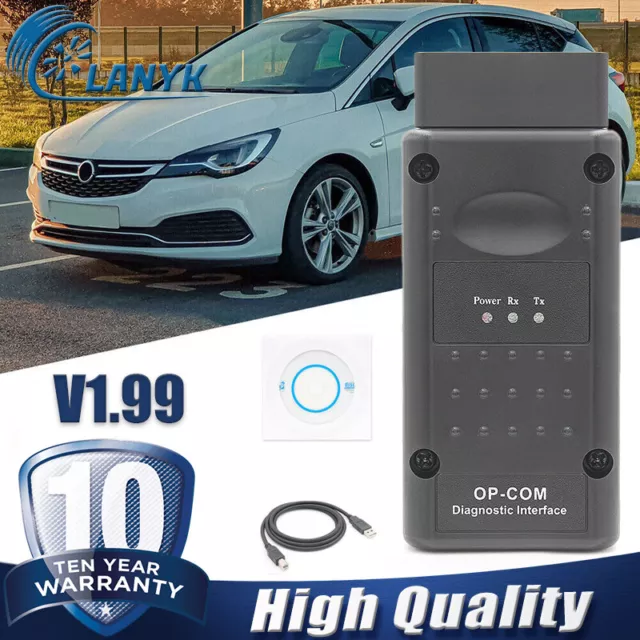 OBD2 Diagnostic Code Reader Scanner Tool OPCOM V1.99 für OPEL OP COM Vauxhall