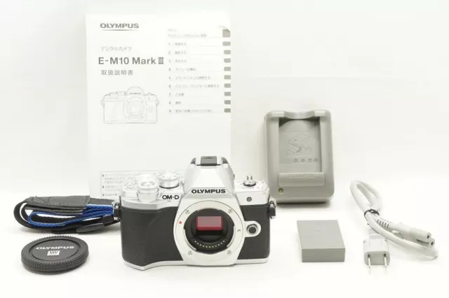 "3,080 shots" OLYMPUS OM-D E-M10 Mark III 16.1MP Digital Camera Silver #240412q