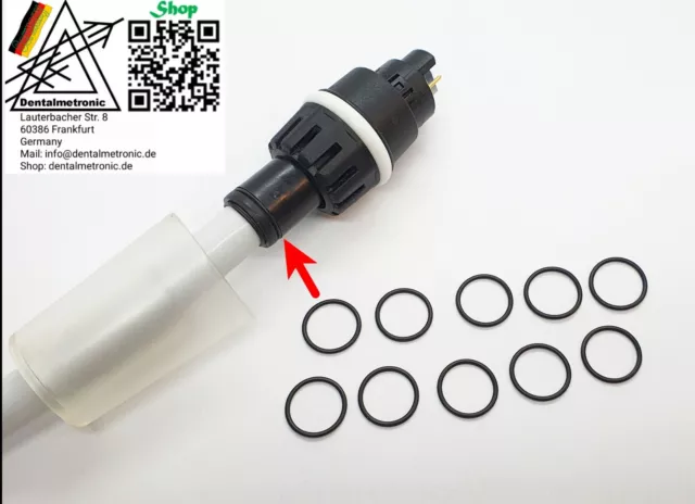 10 O-Ringe O-ring passend für Siemens Sirona Turbinenschlauch Turbine Schlauch