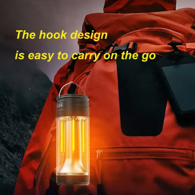 Camping Lantern Portable LED Tent Light Rechargeable Outdoor Emergency Lamp