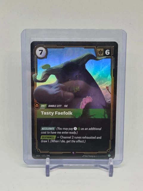 Faefolk Riftbound TASTY FAEFOLK OGN 075/298 Rare Riftbound League of Legends £4.36 ...